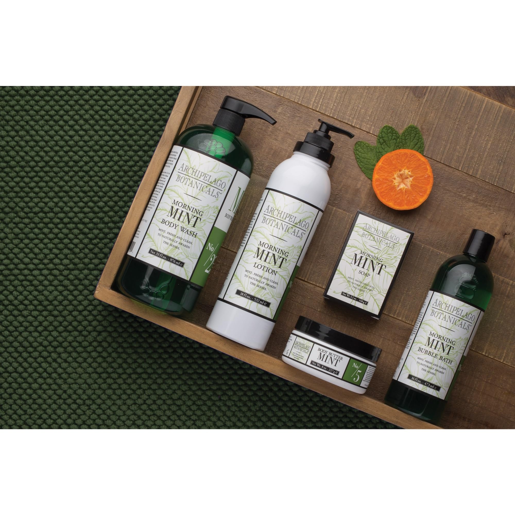 Archipelago Morning Mint rituel douche luxueux expérience rafraîchissante