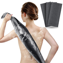 ARCH&M gant toilette exfoliant noir pour exfolier et nettoyer la peau en douceur.