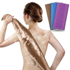 ARCH&M serviettes exfoliantes en nylon 35 pouces pour peau plus lisse
