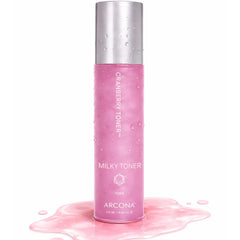 ARCONA Tonique à la canneberge: bouteille laitueuse pour un teint éclatant et hydraté.