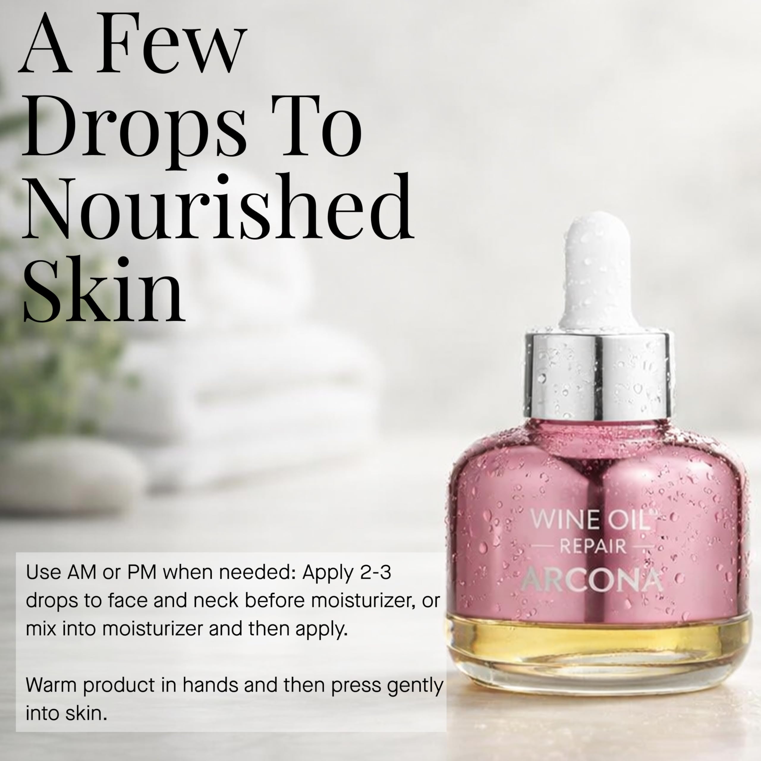 ARCONA Sérum Visage Absorption Rapide, pénètre rapidement sans fini gras.