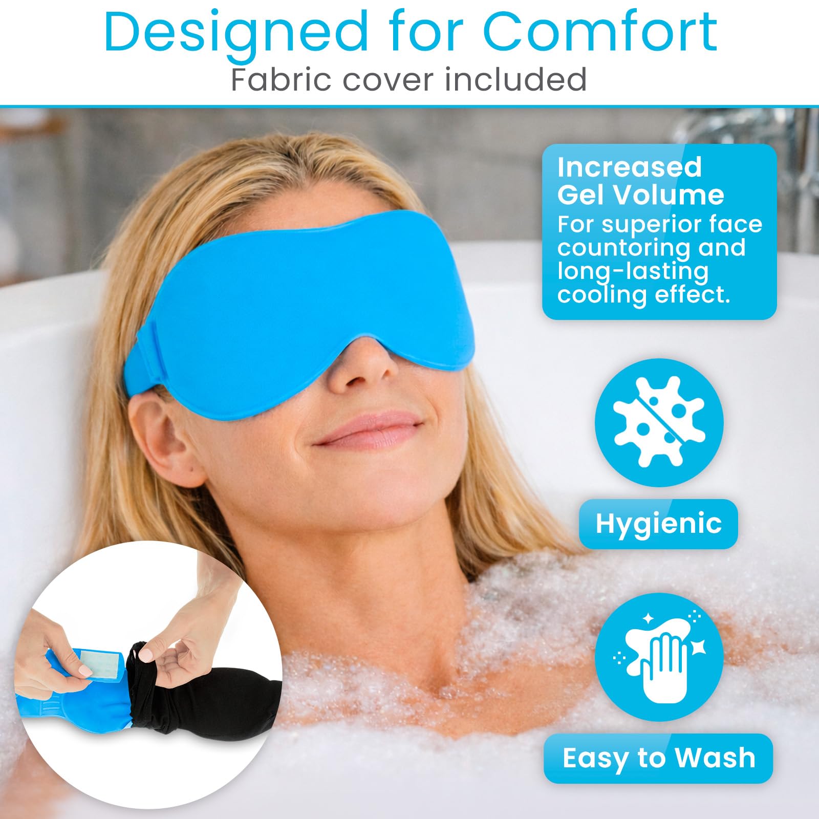 Masque yeux Arctic Flex flexible lorsqu'il est congelé pour un ajustement du visage