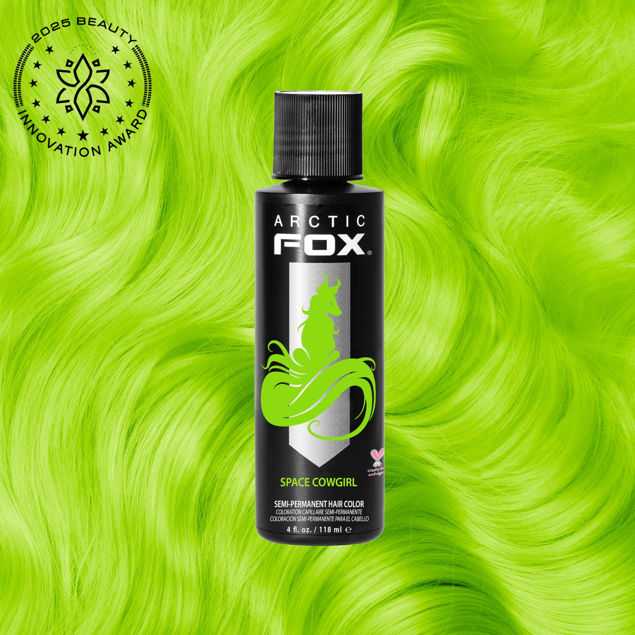 ARCTIC FOX colorant cheveux vert électrique – rendu intense sur cheveux pré-éclaircis