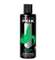 ARCTIC FOX Iris Green bouteille: flacon pratique pour coloration vegan durable.