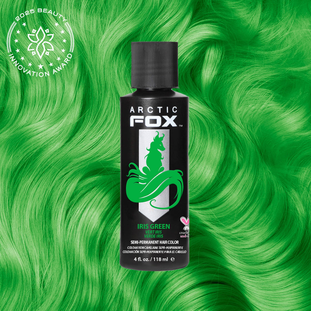 ARCTIC FOX Iris Green — mélange pour obtenir un effet lime lumineux.