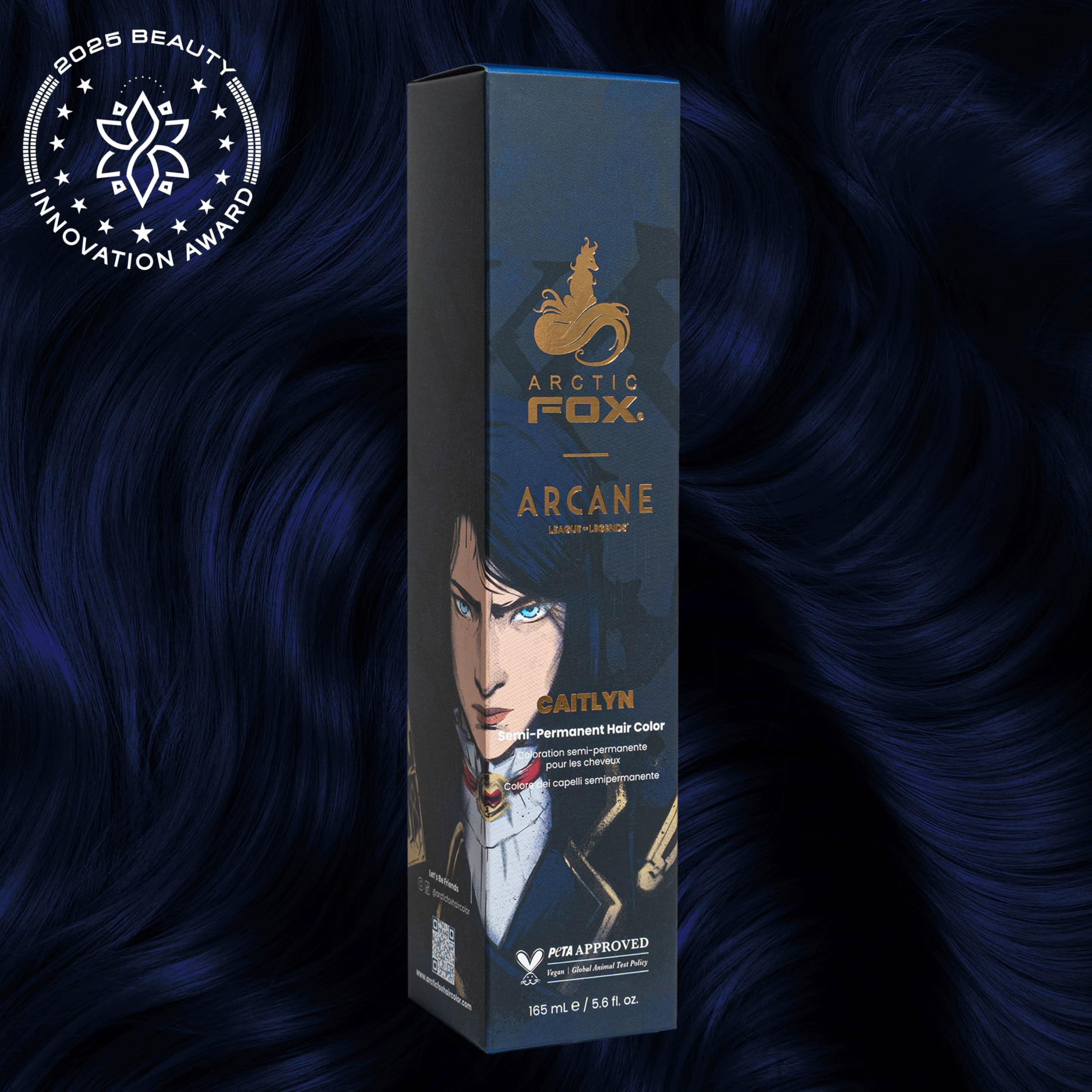 ARCTIC FOX Navy Teinte longue durée pour cheveux clairs et vibrants.
