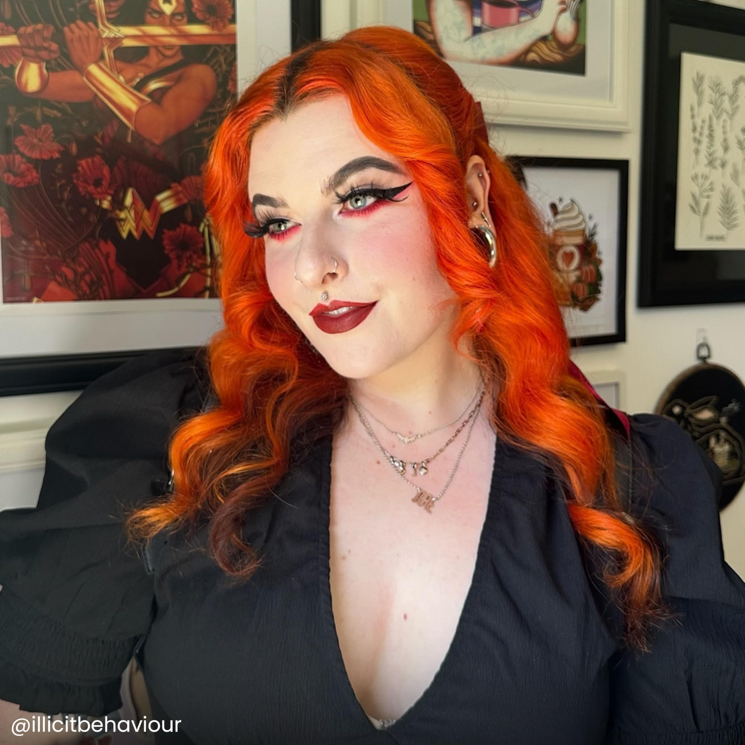 ARCTIC FOX Orange coucher de soleil — avant-après sur cheveux blonds