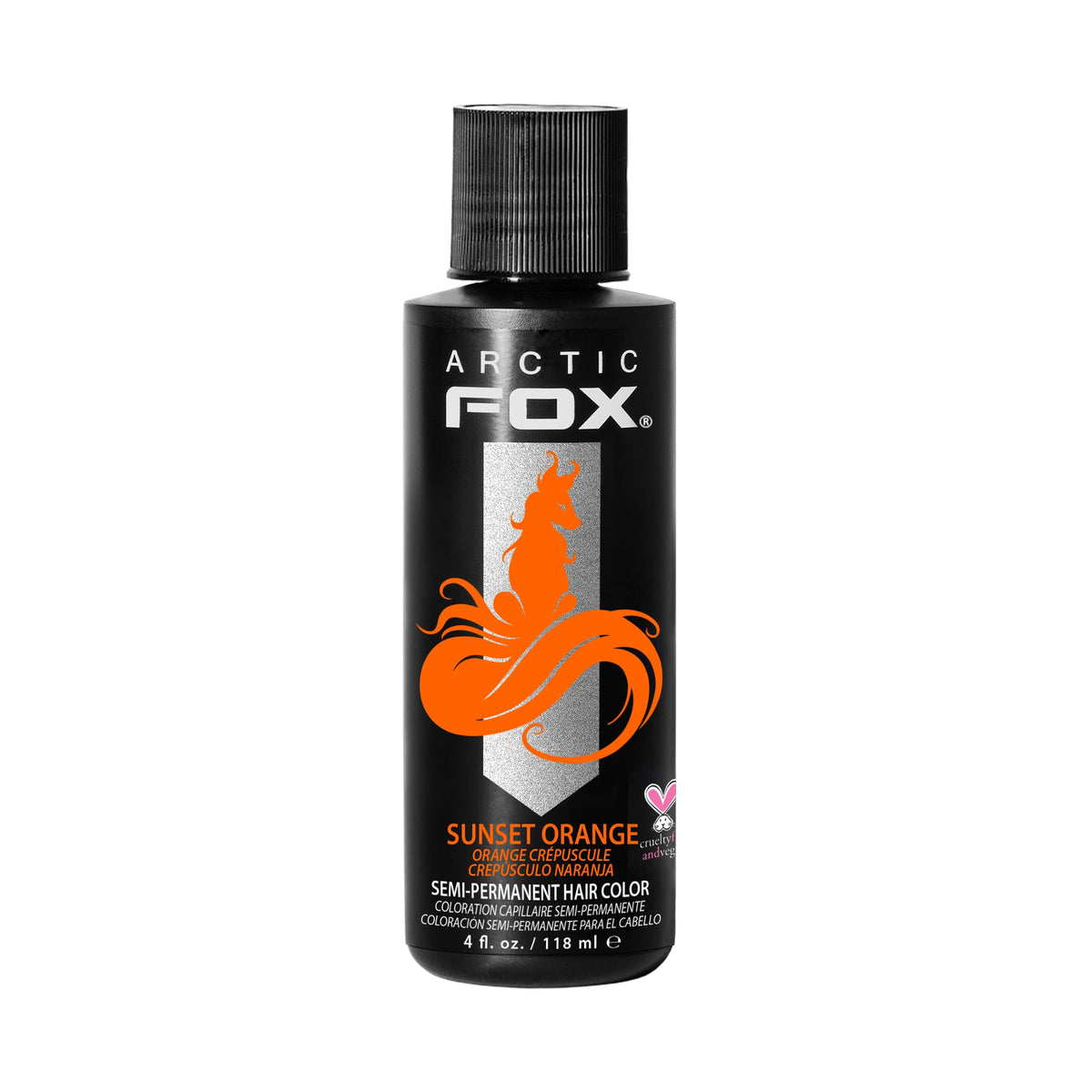 ARCTIC FOX Orange coucher de soleil — bouteille colorante végan prête à l’emploi