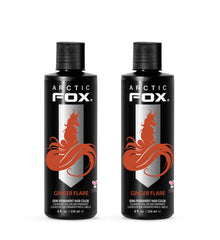 ARCTIC FOX Orange Gingembre Flare : bouteille prête pour une couleur orange vibrante sur tous types de cheveux.