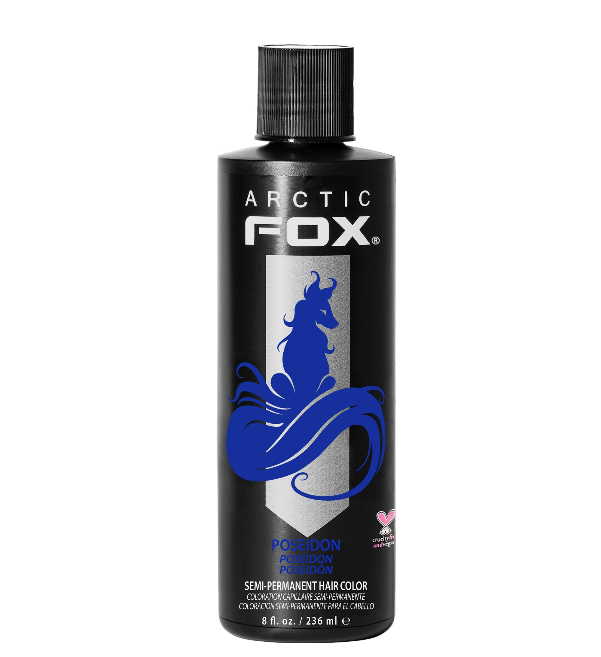 ARCTIC FOX Poseidon, bouteille bleue, teinte vive pour cheveux expressifs