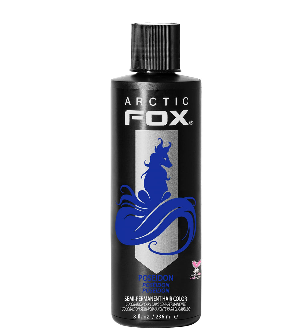ARCTIC FOX Poseidon, bouteille bleue, teinte vive pour cheveux expressifs