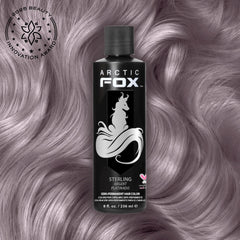 ARCTIC FOX Sterling : couleur pastel argent sur cheveux pré-éclaircis pour platine.