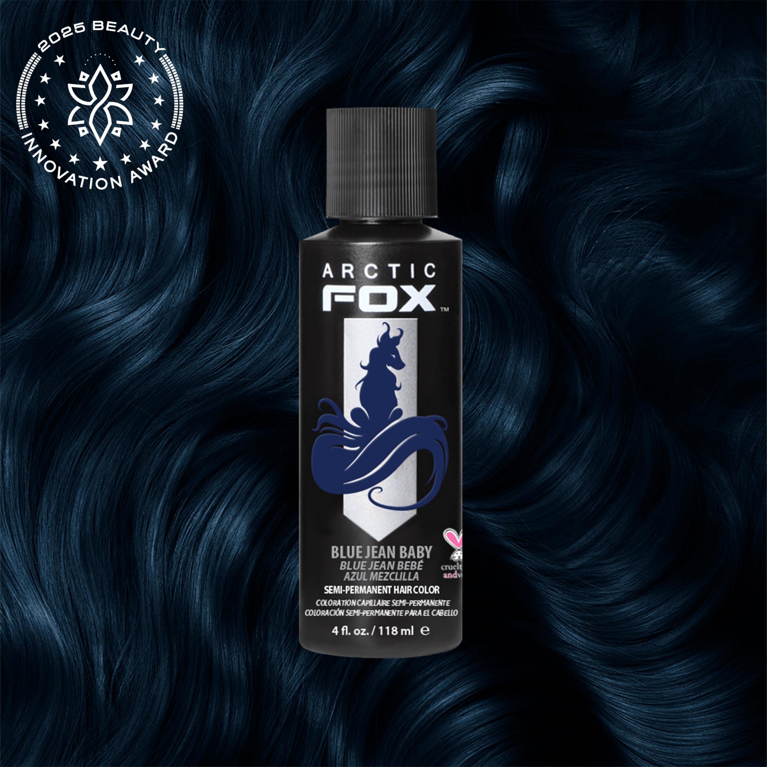 ARCTIC FOX – teinture bleu jean nuit, résultat profond pour denim.