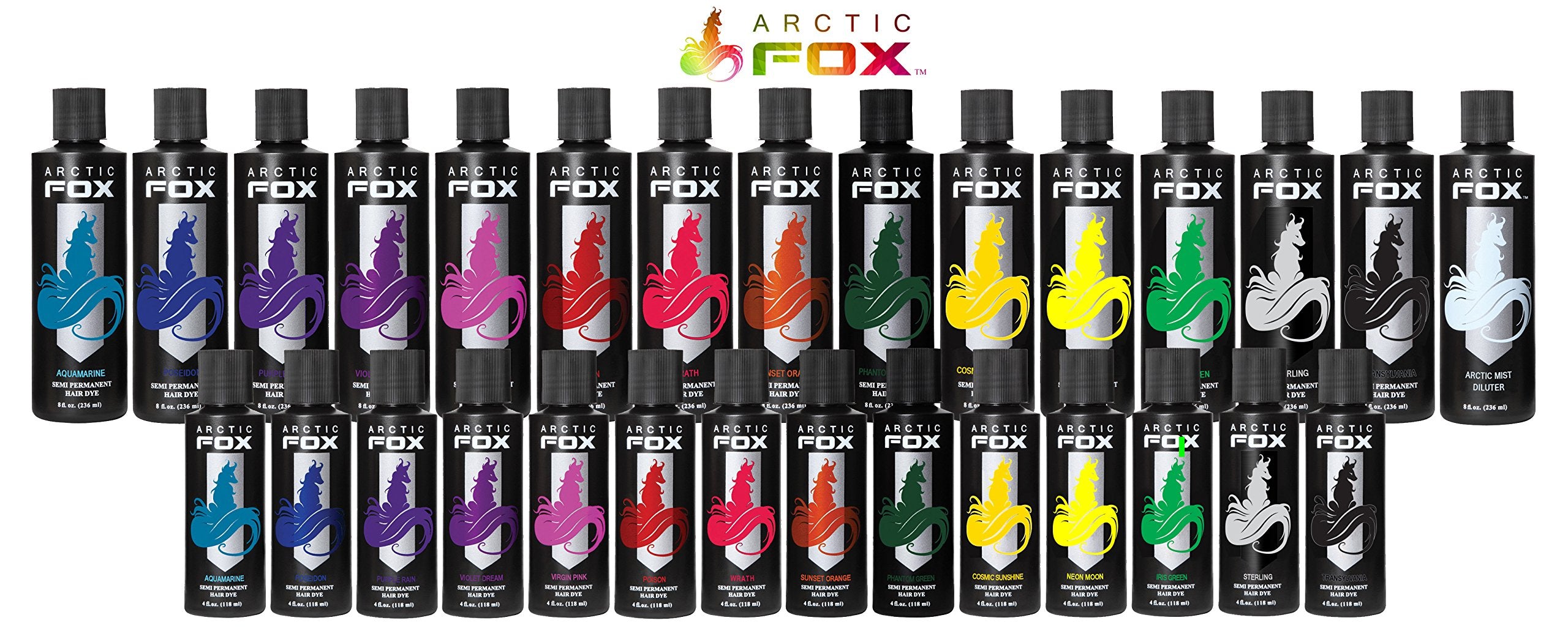 ARCTIC FOX Sterling : résultat couleur longue durée sur cheveux, sans peroxyde.