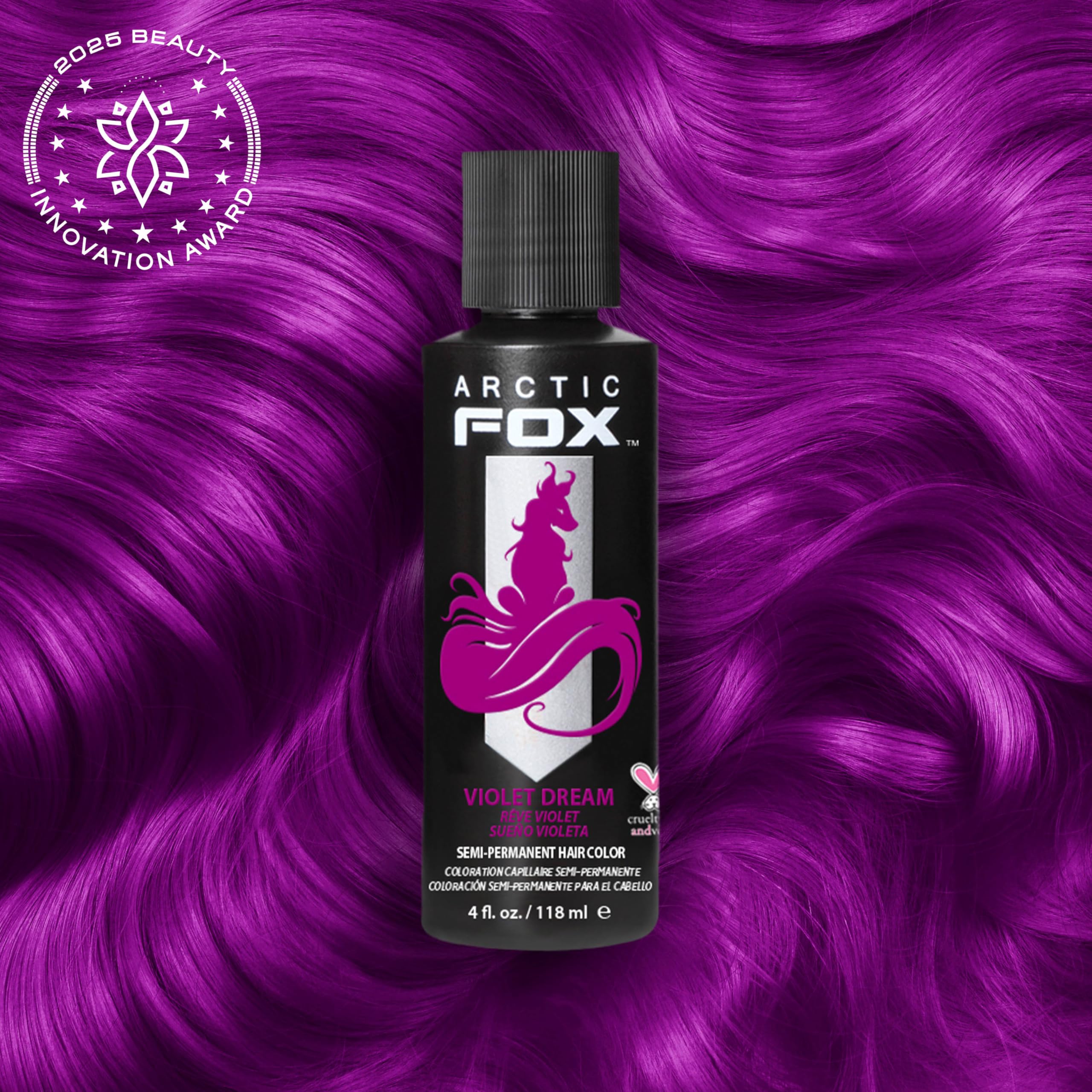 ARCTIC FOX Violet Dream – application douce pour une couleur uniforme et contrôlée.