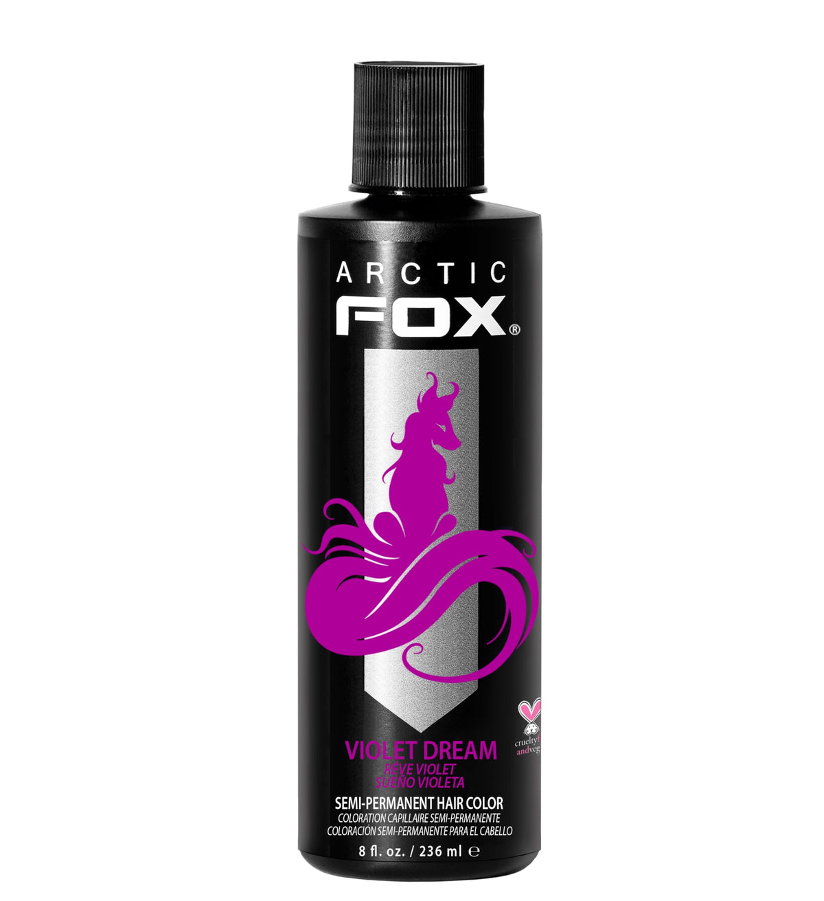 ARCTIC FOX Violet Dream — bouteille colorante végan pour une teinte florale durable et vibrante