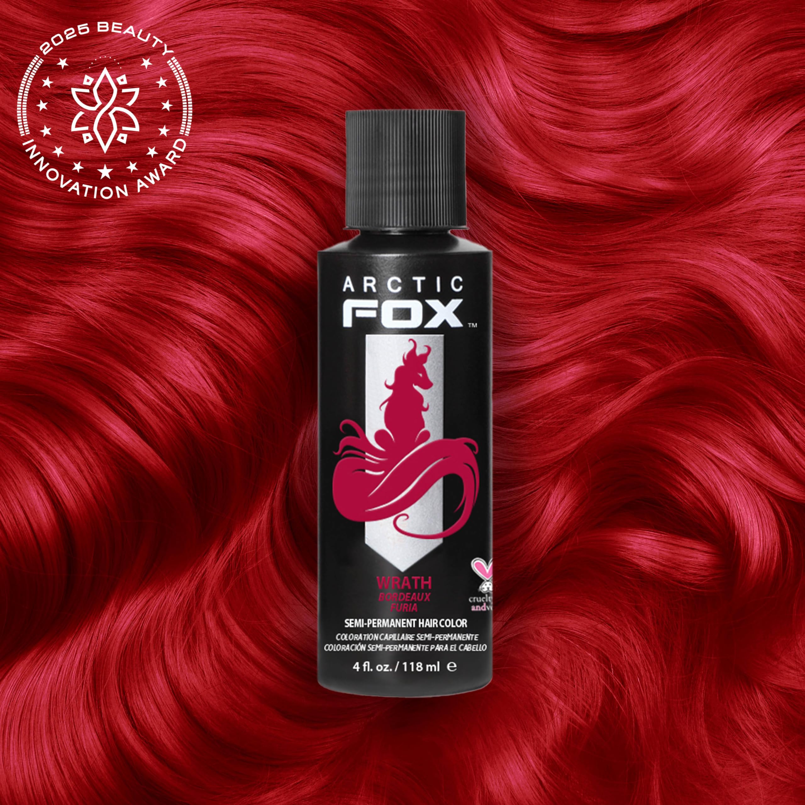 ARCTIC FOX Wrath – Application facile sur cheveux, texture crémeuse.