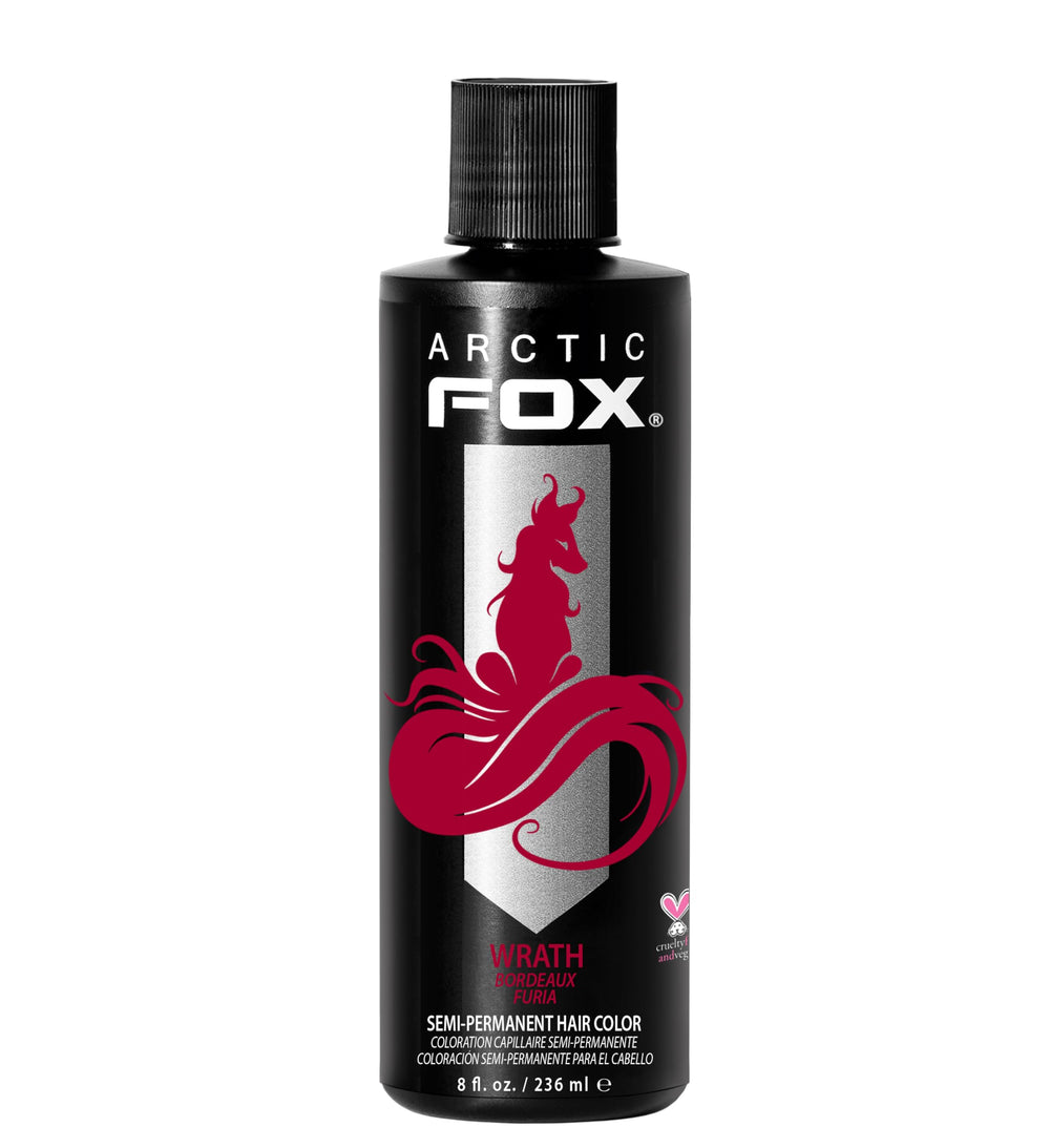 ARCTIC FOX Wrath: bouteille de coloration pour une teinte rouge vibrante et durable