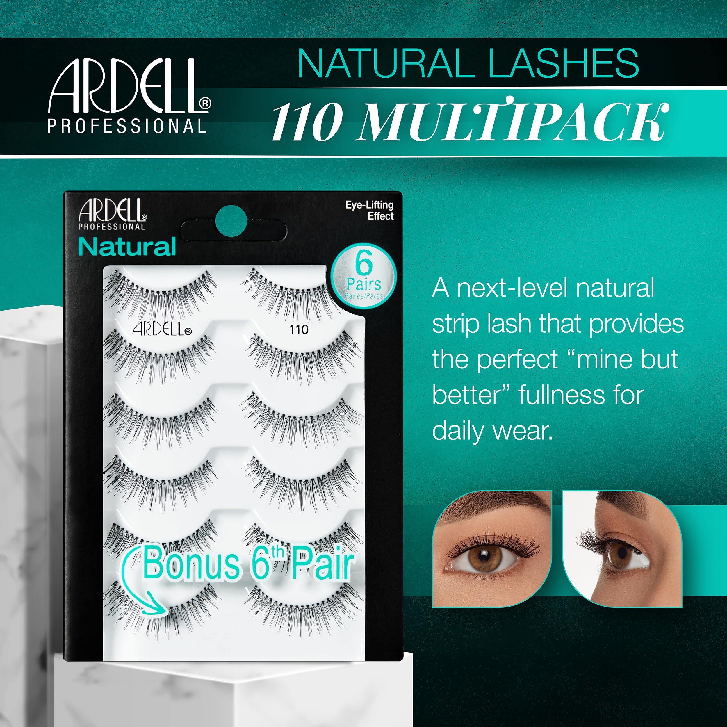 Ardell 110 reusable false eyelashes save money with multiple wears.