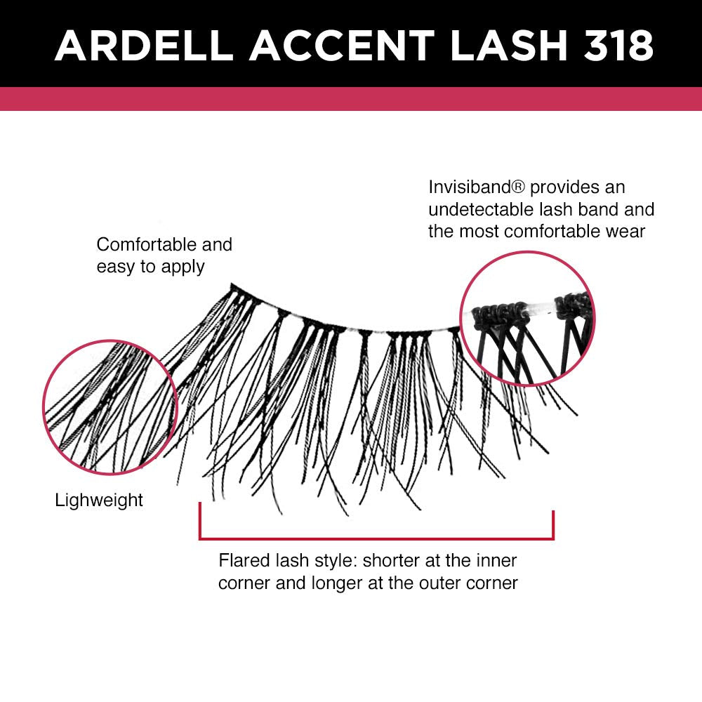 Ardell Accent Lashes 318 – pose facile pour un regard élégant et discret.