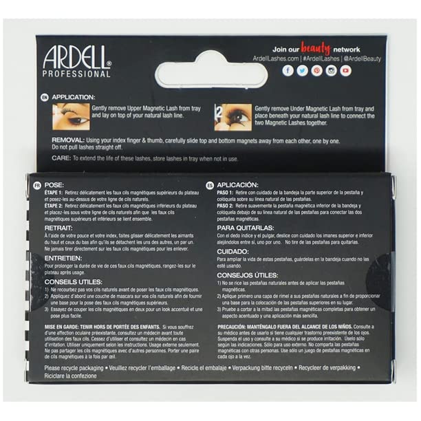 Ardell Accents 002 – cils magnétiques sécurisés pour une tenue durable.