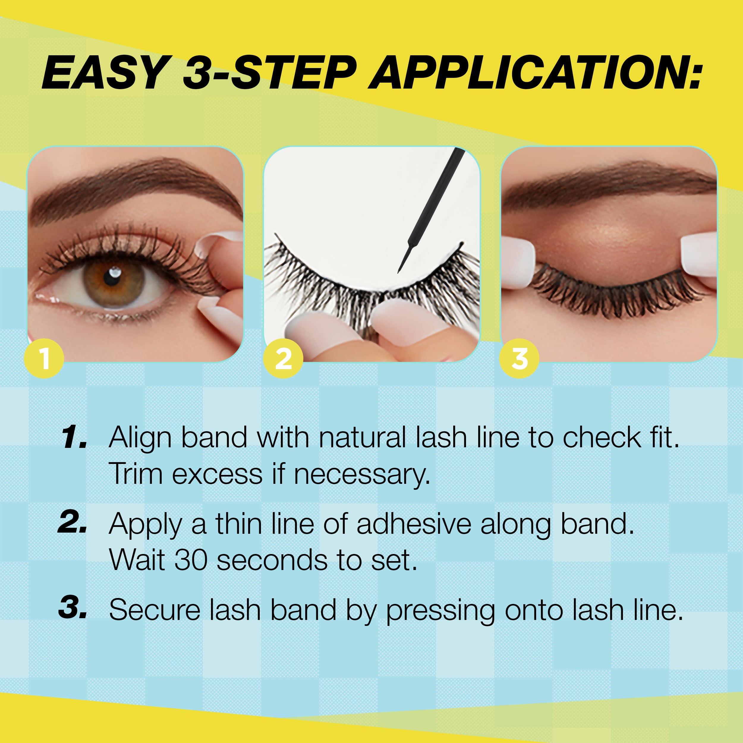 Ardell Active Lash Pump’n – bande de cils transparente pour un port discret et confortable.