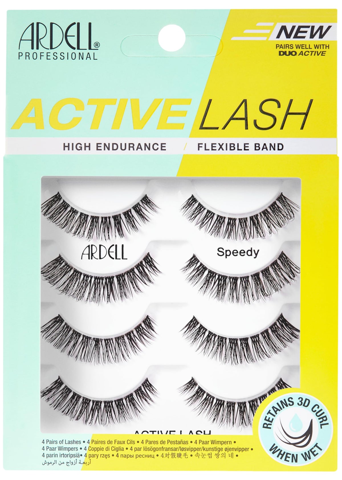 Ardell Active Lash Speedy – bande-faux-cils naturelle, tenue durable toute la journée