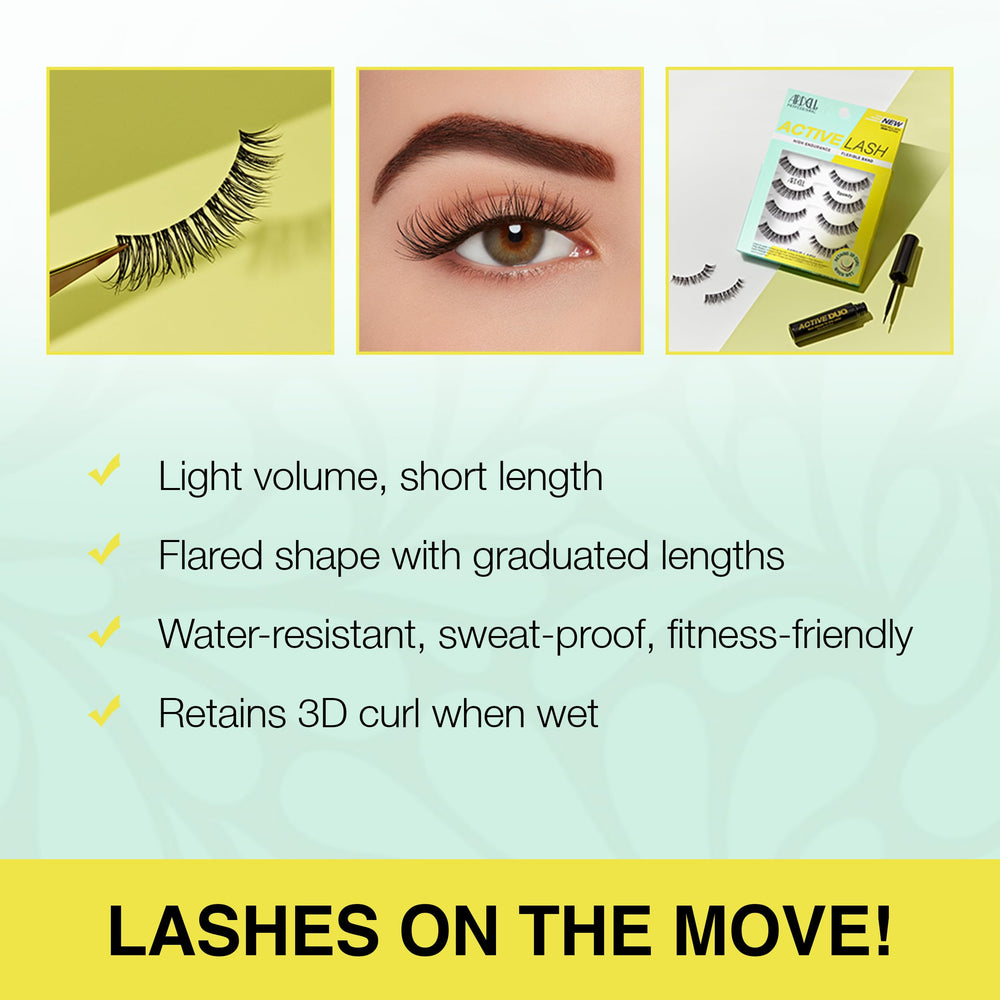 Ardell Active Lash Speedy – bande noire souple, application sans maquillage préalable