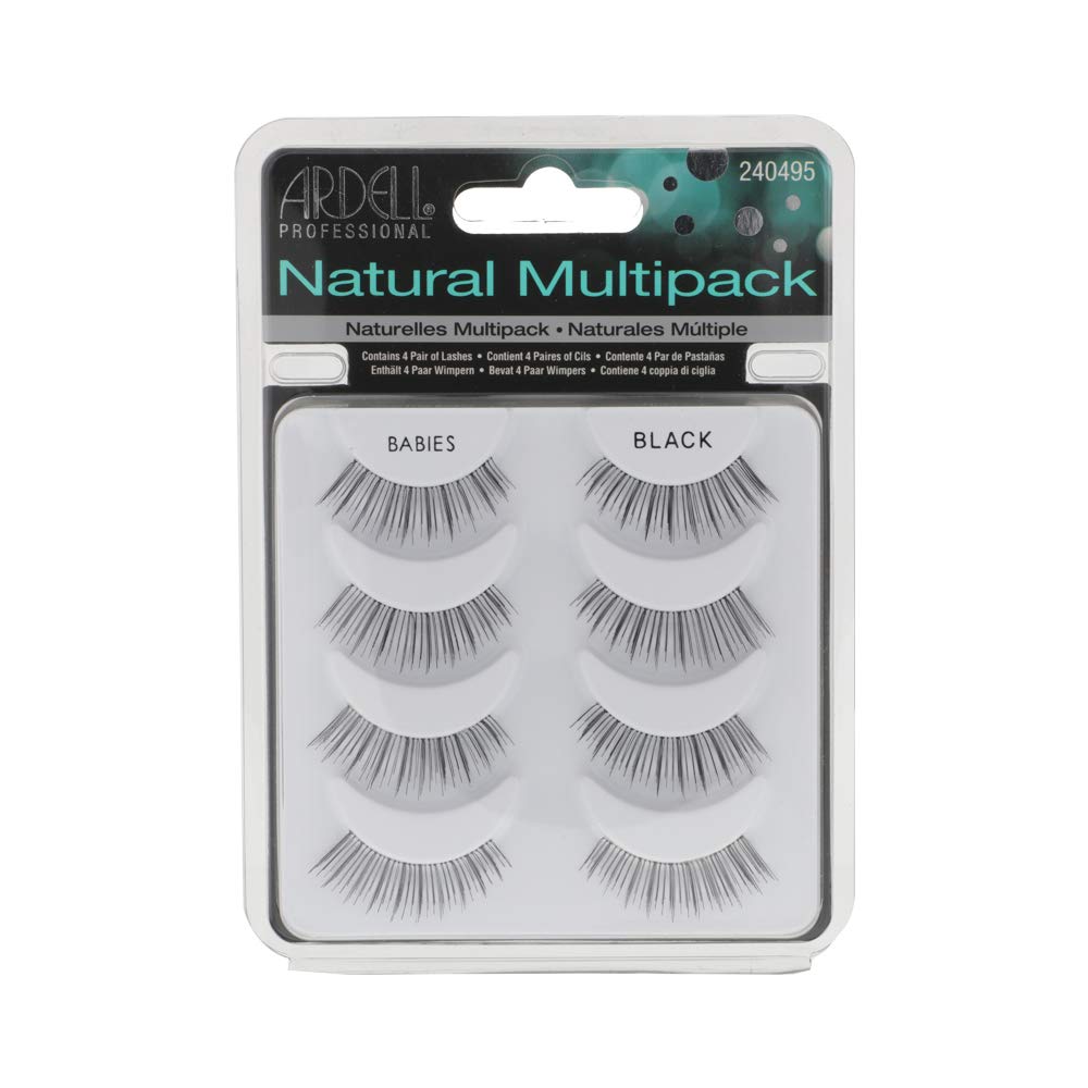 Cils Ardell Babies noirs, texture légère pour un regard naturel.