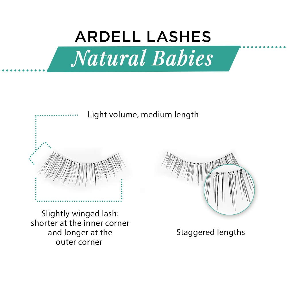 Longueur modérée des Ardell Babies pour un effet subtil.