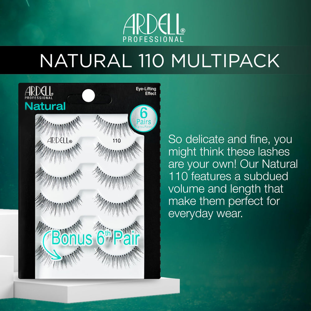 Ardell Bande Cils Naturels 110 Noir – usage quotidien avec effet naturel.