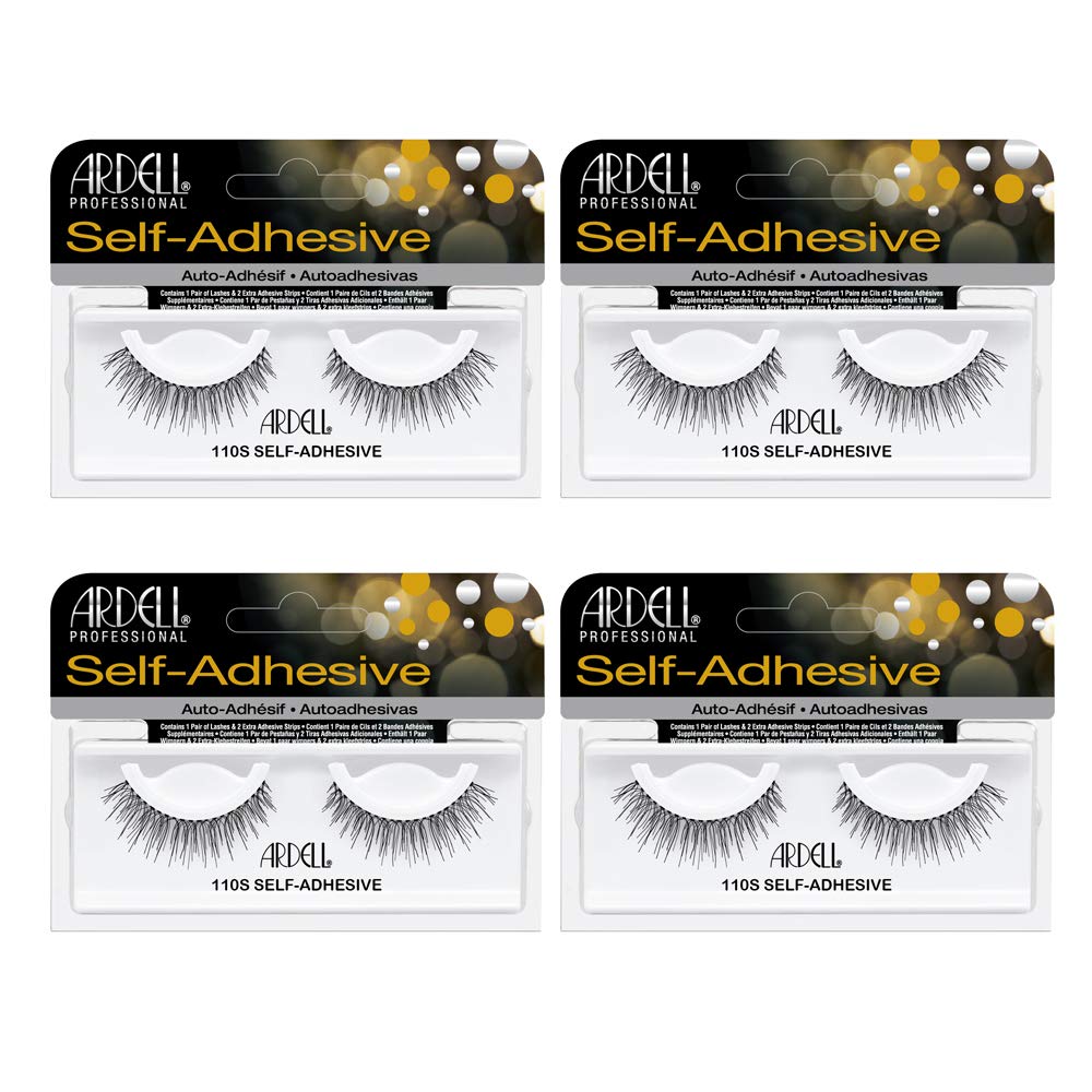 Ardell cils auto-adhésifs 110S : ensemble de 4 paires pour un look naturel et rapide.