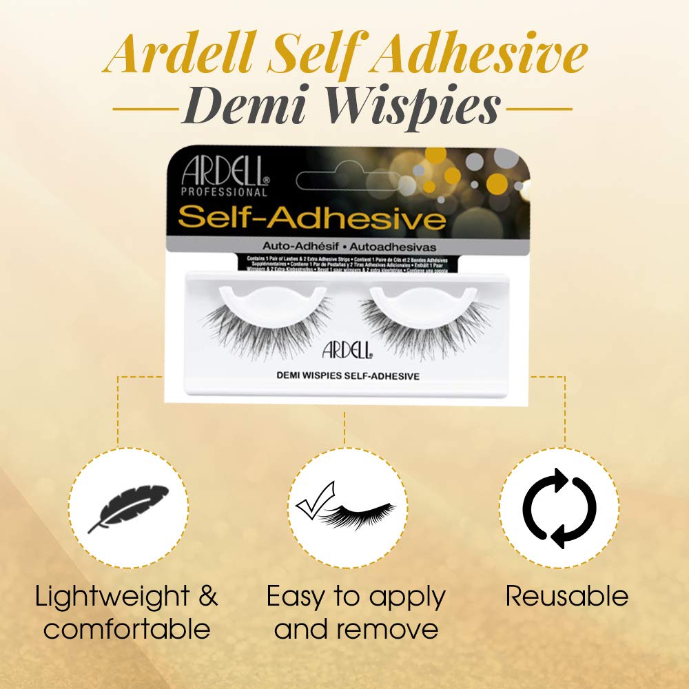 Ardell Demi Wispies auto-adhésifs prêts à l'emploi sans colle.