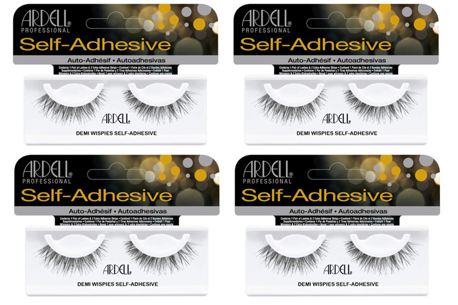 Cils Ardell Demi Wispies auto-adhésifs, emballage pratique pour voyage.