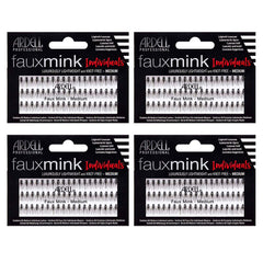 Ardell Faux Mink Individuals Médium Noir, cils légers pour rendu naturel et durable