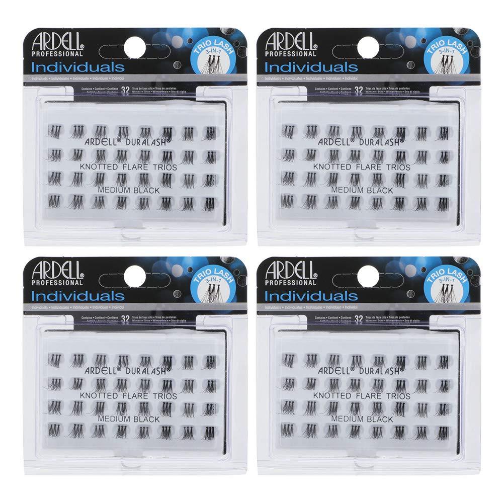 Ardell cils individuels Trios moyen noir ensemble pour un regard plus long et naturel