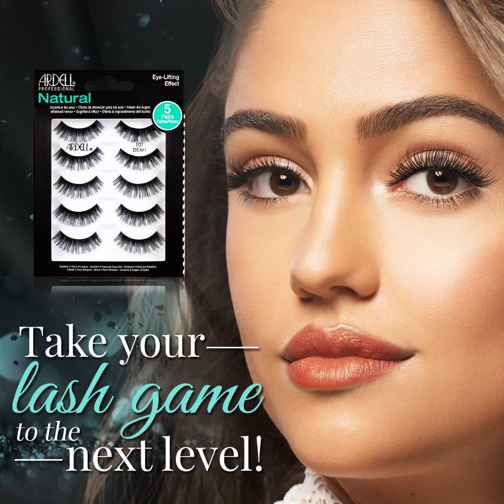 Ardell Cils Naturels 101 Demi Noir – forme arrondie encadrant l’œil avec subtilité.