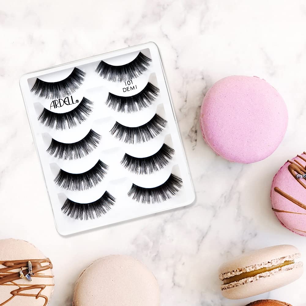 Ardell Cils Naturels 101 Demi Noir – longueur centre fluide pour un effet flatteur.