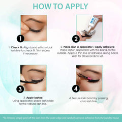 Ardell Cils Naturels 101 Demi Noir – utilisation quotidienne facile et réutilisable.
