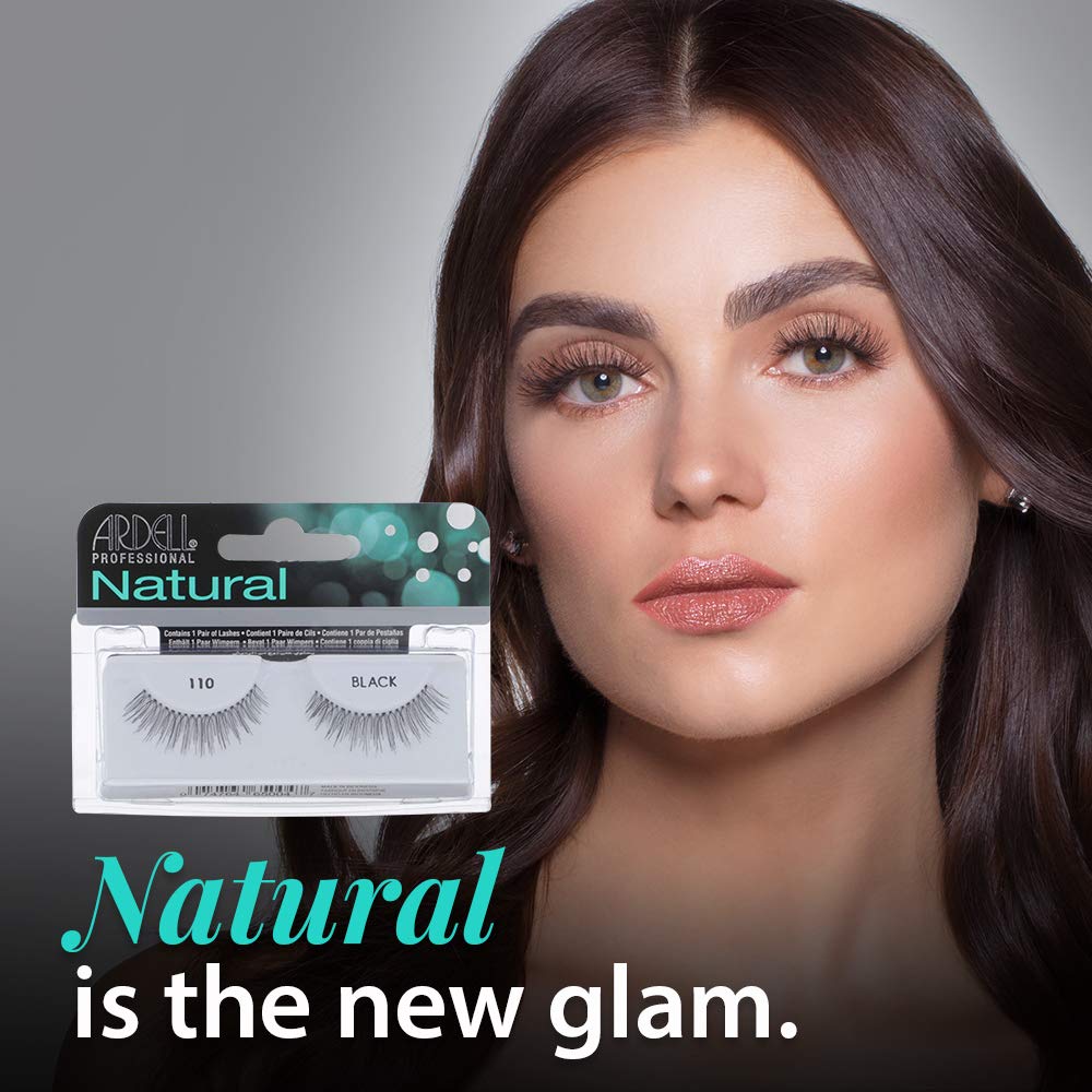 Ardell Cils Naturels 110 noir, regard plus lumineux après la pose.