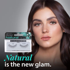 Ardell Cils Naturels 110 noir, regard plus lumineux après la pose.