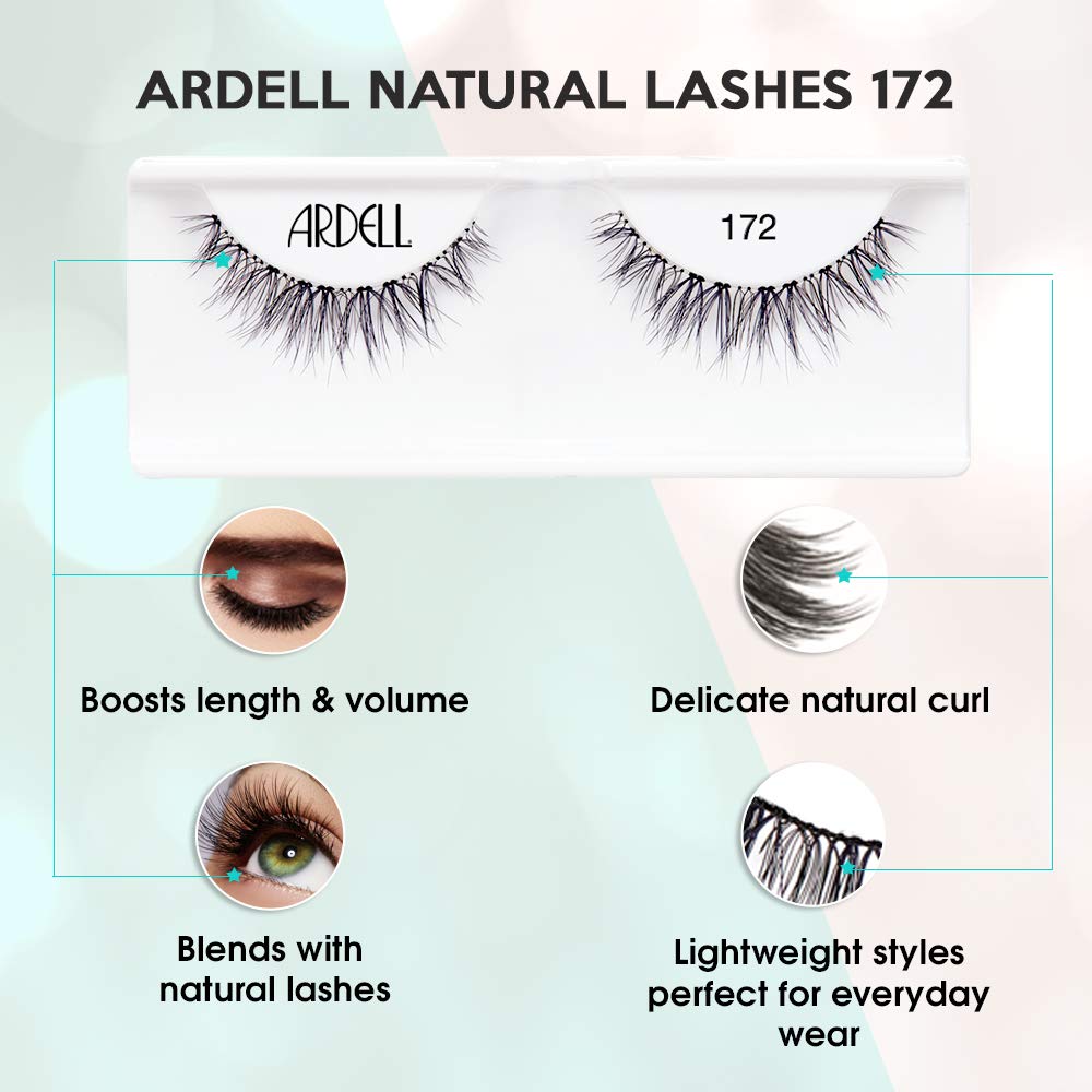 Ardell Cils Naturels 172, fibres douces offrant un volume subtil.