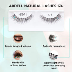 Ardell Cils Naturels 174 : longueur naturelle qui allonge sans surcharger le regard.