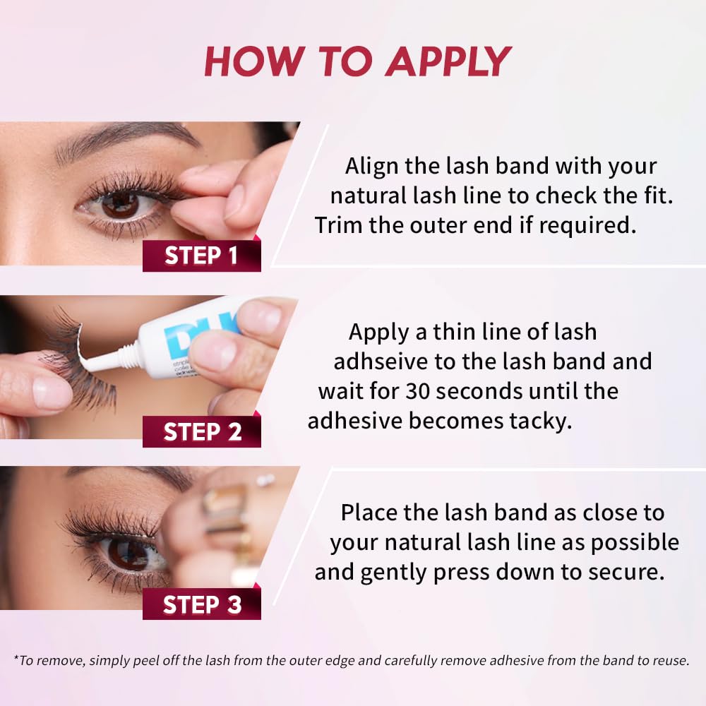 Ardell Demi Wispies brun, effet évasé pour un regard plus ouvert.