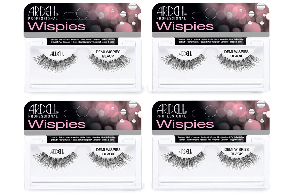 Ardell Demi Wispies noir avec bande invisible offrant un regard naturel et durable.