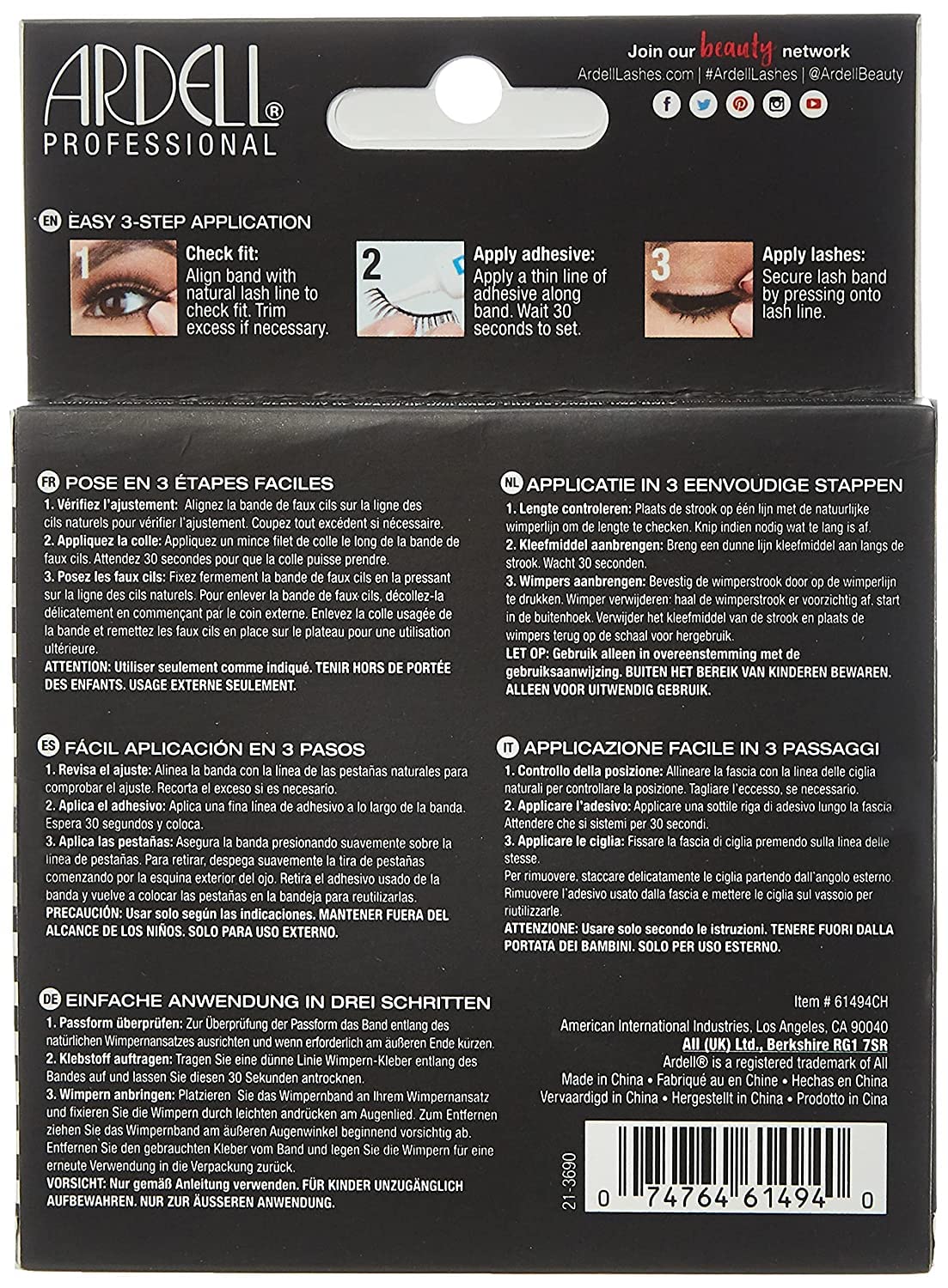 Ardell Demi Wispies: cils réutilisables après entretien