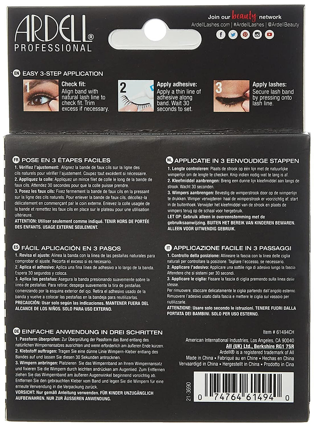 Ardell Demi Wispies: cils réutilisables après entretien