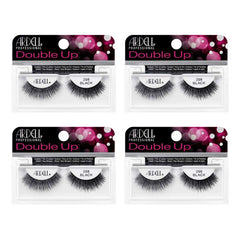 Ardell Double Up 208 lashes close-up shows the dramatic strip for bold looks