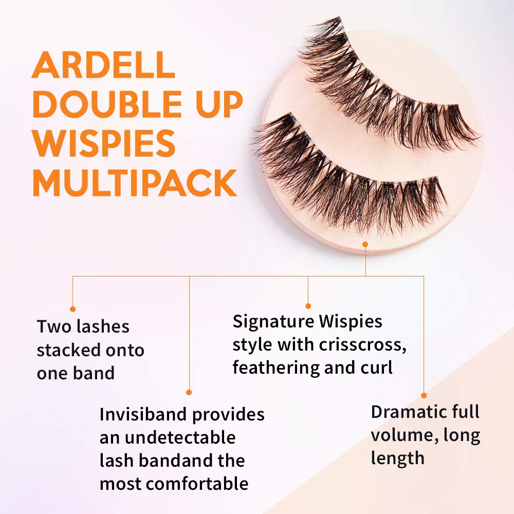 Ardell Double Up Wispies – réutilisables plusieurs fois pour un usage économique et durable.