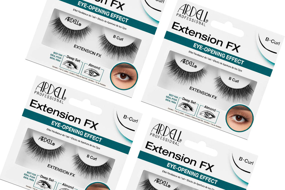 Ardell extensions de cils FX B-Curl sur bande naturelle pour regard plus ouvert